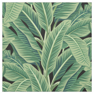 Tela Hojas tropicales verdes de plátano
