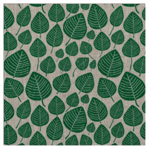 Tela Hojas - Verde Forestal