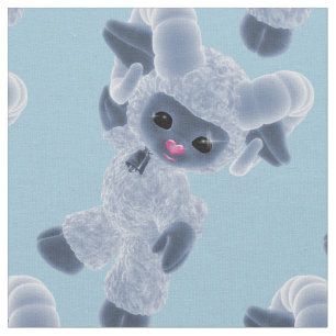 Tela Hola Adorable Bebé Plush Toy Ram Country Blue