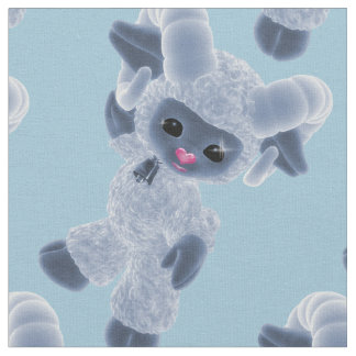 Tela Hola Adorable Bebé Plush Toy Ram Country Blue