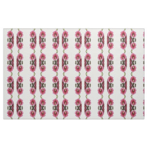 Tela Hollyhock Rosa Celestial Flor Malva Floral