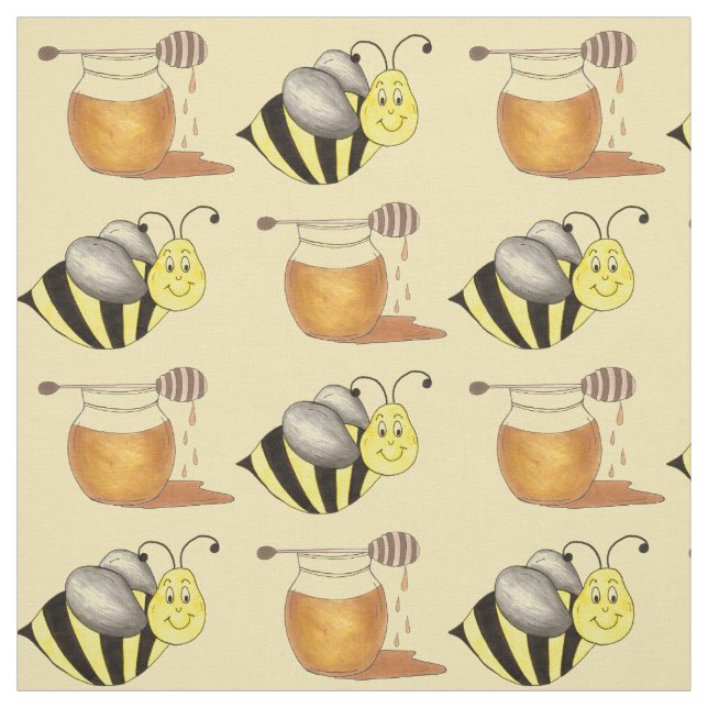 Tela Honey Jar Pot Honeypot Bee Honeybee Bumblebee (Retal)