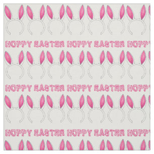 Tela Hoppy Easter Pink Bundy Rabbit Ears Springtime