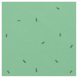 Tela Hormigas, tamaño de vida, fondo verde