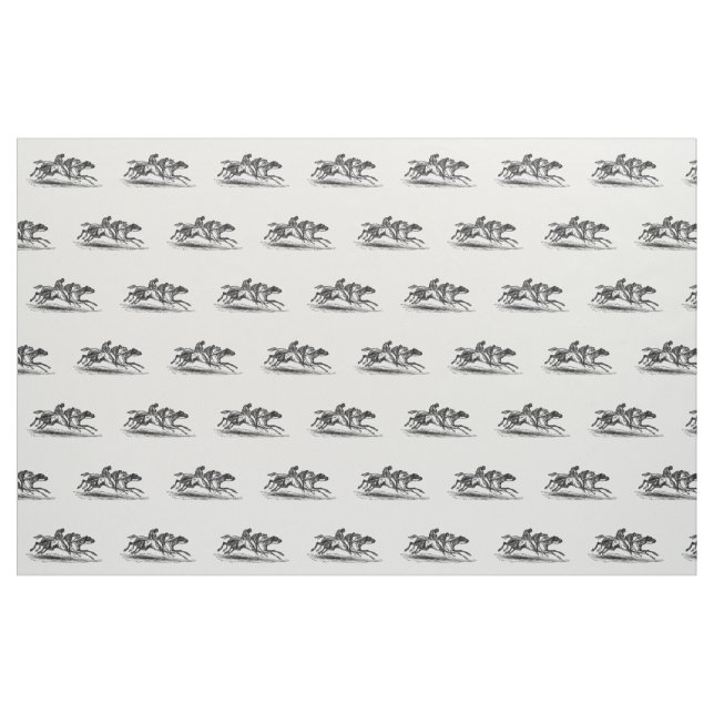 Tela Horse Race Toile ("Cuarto gordo" (fat quarter))