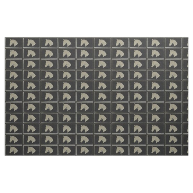 Tela Horse Silhouette ("Cuarto gordo" (fat quarter))