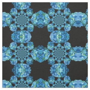 Tela Hortensia Azul - mandala