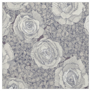 Tela hortensia rosa perla azul marino ciruela