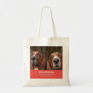 Tela Hounds para el bolso de mano Basset Hounds
