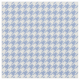 Tela Houndstooth azul y blanco de la serenidad