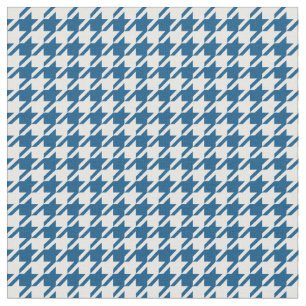 Tela Houndstooth azul y blanco del tubo respirador