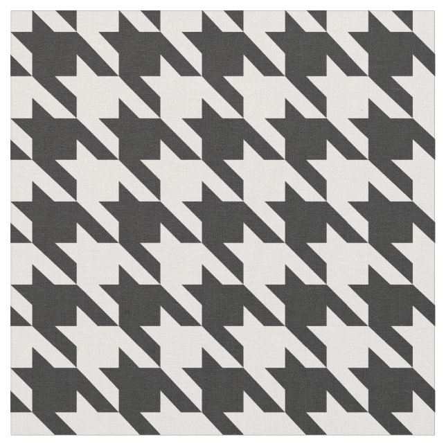 Tela Houndstooth clásico (De cerca)