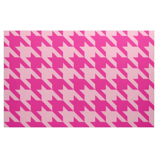 Tela Houndstooth rosado clásico ("Cuarto gordo" (fat quarter))