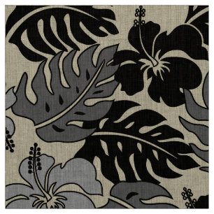 Tela Huakini Bay Hawaiian Hibiscus Vintage Floral
