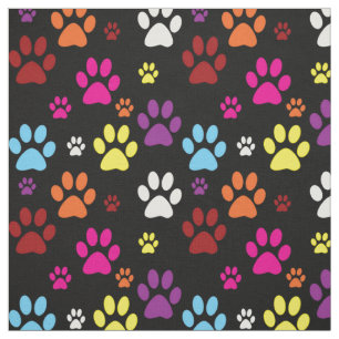 Tela Huella animal de Cute Polka Paws