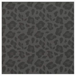 Tela huella animal de patrón de leopardo negro