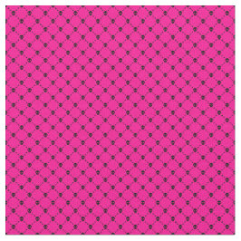 Tela huella cruzada de cráneo rosa de halloween