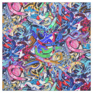 Tela Huella de graffiti estilo calle