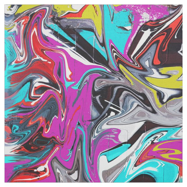 Tela Huella de graffiti estilo calle (Retal)