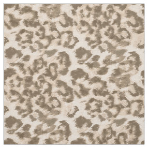 Tela Huella de leopardo beige.