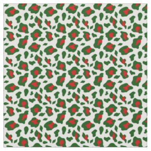 Tela huella de leopardo de los navidades feos