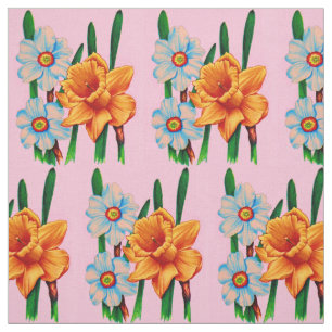 Tela huella floral narcissus