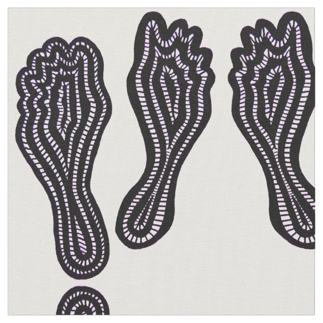 Tela Huellas (De cerca)