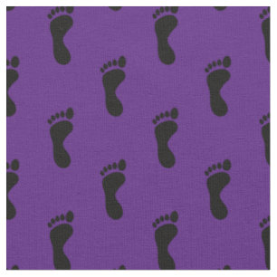 Tela Huellas de pies morado negro