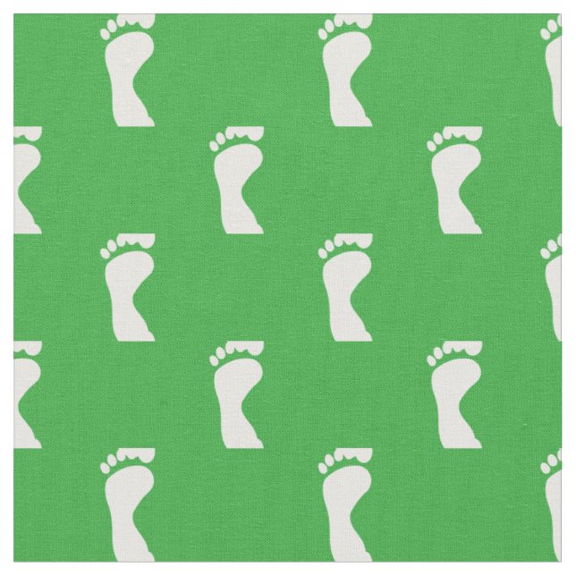 Tela Huellas de pies verdes (De cerca)