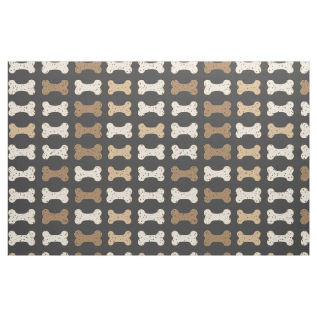 Tela Hueso de perro gris oscuro ("Cuarto gordo" (fat quarter))