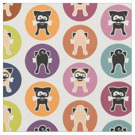 Tela ¡Hueso! Impresión del círculo (cervatillo y barros