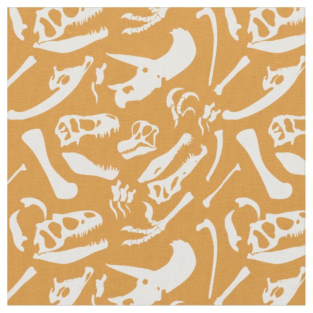 Tela Huesos de dinosaurio (oro) (De cerca)