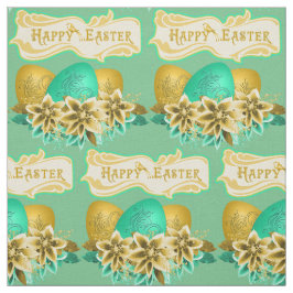 Tela Huevos De Pascua Y Flores Feliz Pascua De 4.5"