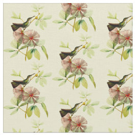 Tela Hummingbird con flores