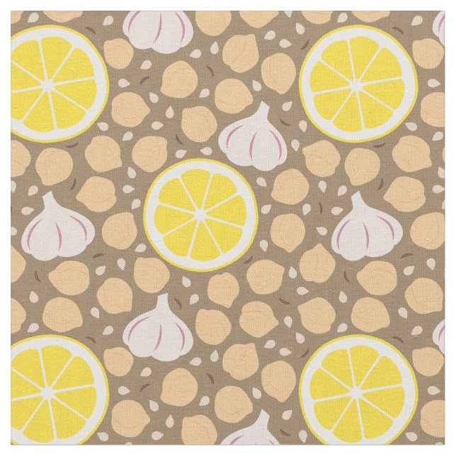Tela Hummus Fabric (De cerca)