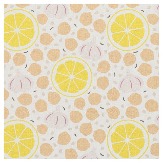 Tela Hummus Fabric (De cerca)