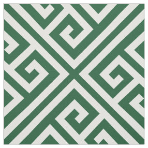 Tela Hunter Green Greek Key Large Scale