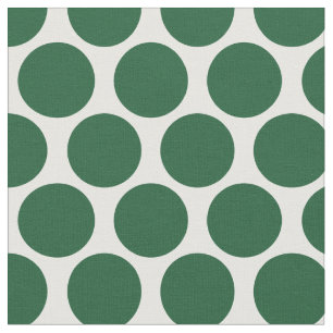 Tela Hunter Green Mod Dots