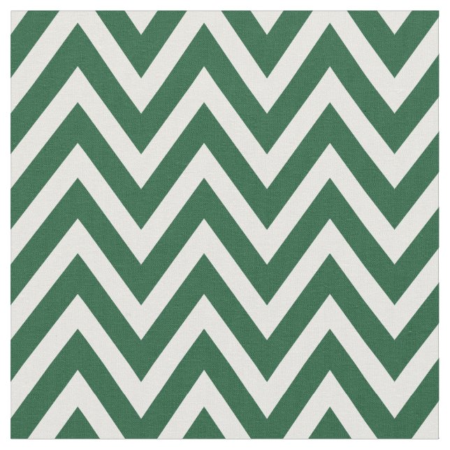 Tela Hunter Green Modern Chevron Stripes (De cerca)