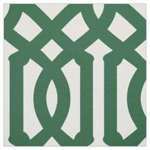 Tela Hunter Green Trellis a gran escala