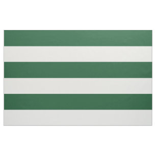 Tela Hunter Green Wide Stripes a gran escala