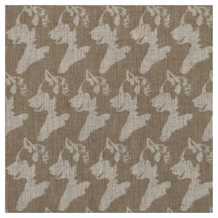 Tela Husky Pup Fabric Siberian Husky Fabric Patrón de P