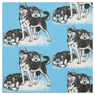 Tela husky siberiano