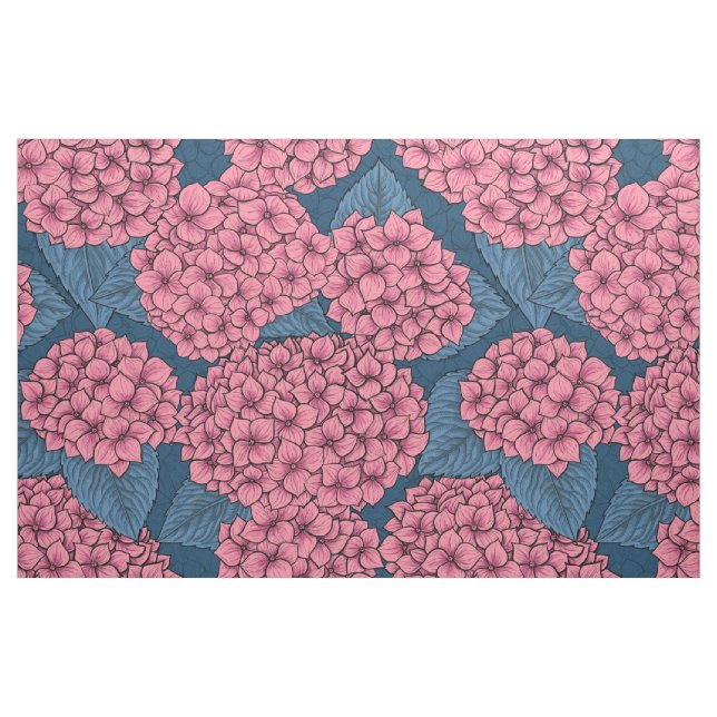 Tela Hydrangea garden ("Cuarto gordo" (fat quarter))