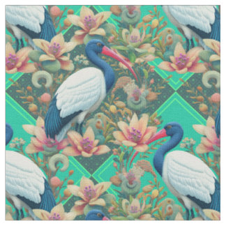 Tela Ibis Bloom Verde