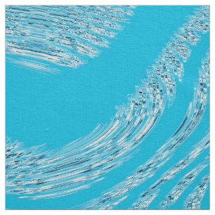 Tela Ice Blue Ivory Linen Fabric