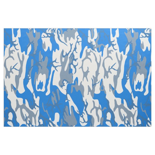 Tela Ice Water Blue Camo ("Cuarto gordo" (fat quarter))