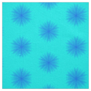 Tela Icy Aqua y Blue Snflake Pattern