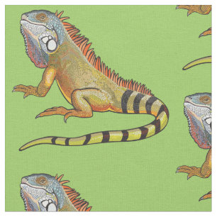Tela iguana verde