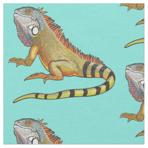 Tela iguana verde